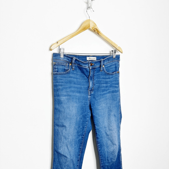 MADEWELL 10" High Rise Skinny Jean womens Bradshaw Wash medium blue MB909 29 - Picture 3 of 9